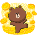 LINE Magic Coin : Let's play together Sticker for LINE & WhatsApp | ZIP: GIF & PNG