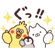 Penguin and cat days | dPOINT CLUB Sticker for LINE & WhatsApp | ZIP: GIF & PNG