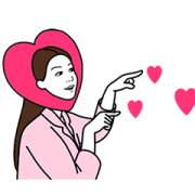 REAL COUPLE (Girlfriend) Sticker for LINE & WhatsApp | ZIP: GIF & PNG