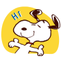 Snoopy Simple Greetings Sticker for LINE & WhatsApp | ZIP: GIF & PNG