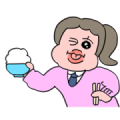 Talking Kids and Gyaru Animated Stickers Sticker for LINE & WhatsApp | ZIP: GIF & PNG