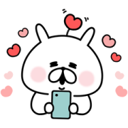 YURU USAGI×NURO’s nyaro Sticker for LINE & WhatsApp | ZIP: GIF & PNG