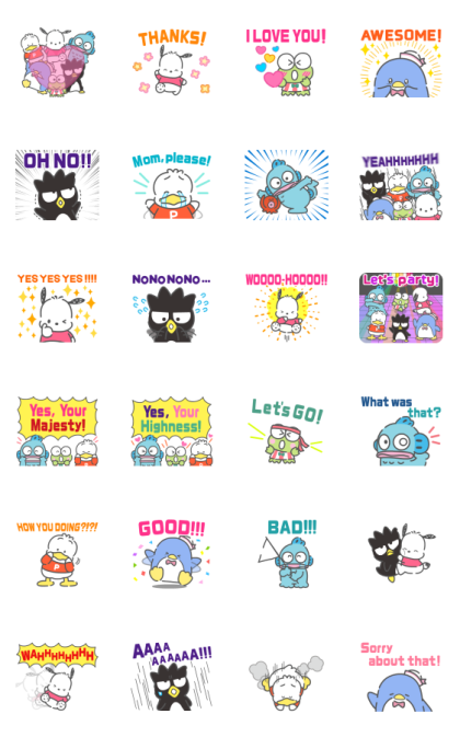 Hapidanbui Yell! Line Sticker GIF & PNG Pack: Animated & Transparent No Background | WhatsApp Sticker