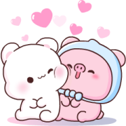Happy bunny 8- The Childhood Sticker for LINE & WhatsApp | ZIP: GIF & PNG