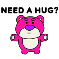 Lotso (Doodle Style) Sticker for LINE & WhatsApp | ZIP: GIF & PNG