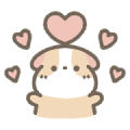 Brand Commerce × Guineapig Pudding Sticker for LINE & WhatsApp | ZIP: GIF & PNG