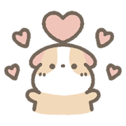 Brand Commerce × Guineapig Pudding Sticker for LINE & WhatsApp | ZIP: GIF & PNG