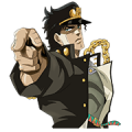 JoJo No. 3: Jotaro's Team Sticker for LINE & WhatsApp | ZIP: GIF & PNG