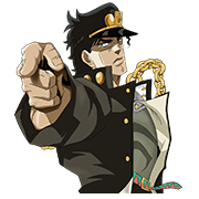 JoJo No. 3: Jotaro's Team Sticker for LINE & WhatsApp | ZIP: GIF & PNG