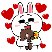 LINE Characters Fun Size Pack Sticker for LINE & WhatsApp | ZIP: GIF & PNG