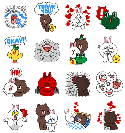 LINE Characters: Screen Hogs Line Sticker GIF & PNG Pack: Animated & Transparent No Background | WhatsApp Sticker