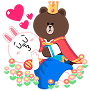 LINE Friends: Fairy Tales Sticker for LINE & WhatsApp | ZIP: GIF & PNG