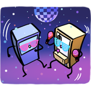 LINE SHOPPING × ATM Sticker for LINE & WhatsApp | ZIP: GIF & PNG