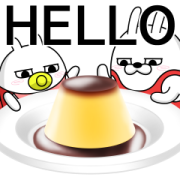 Moving Rubbing Rabbit Pop-Ups 4.0 Sticker for LINE & WhatsApp | ZIP: GIF & PNG
