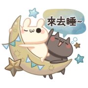 Shiro & Kuro Pure and Natural Sticker for LINE & WhatsApp | ZIP: GIF & PNG