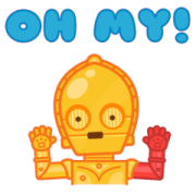 Star Wars Animated Stickers Sticker for LINE & WhatsApp | ZIP: GIF & PNG
