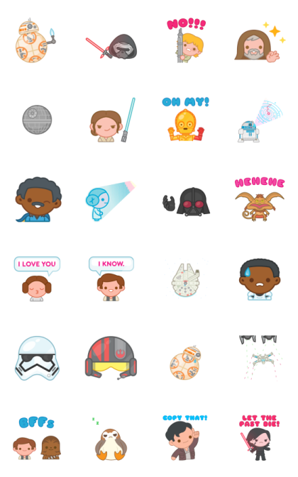 Star Wars Stickers by Kanahei – LINE stickers