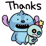 Stitch by Yuji Nishimura Sticker for LINE & WhatsApp | ZIP: GIF & PNG