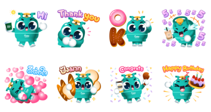 Tank Tank Good Mood Good Food Line Sticker GIF & PNG Pack: Animated & Transparent No Background | WhatsApp Sticker