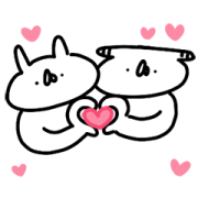 Ugoku! USAGI TEIKOKU× TCB Ugoku! USAGI TEIKOKU× TCB Sticker for LINE & WhatsApp | ZIP: GIF & PNG