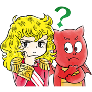 Bubble 2 and The Rose of Versailles Kids Sticker for LINE & WhatsApp | ZIP: GIF & PNG