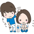 CALPIS Water Sticker for LINE & WhatsApp | ZIP: GIF & PNG