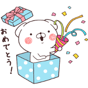 Calpis × Daily Lives of Cute White Dogs Sticker for LINE & WhatsApp | ZIP: GIF & PNG