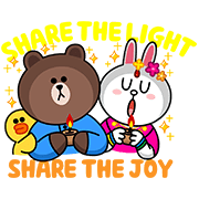 Celebrate Deepavali with LINE Characters Sticker for LINE & WhatsApp | ZIP: GIF & PNG