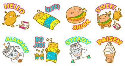 Exclusive McDonald's® Singapore Stickers Line Sticker GIF & PNG Pack: Animated & Transparent No Background | WhatsApp Sticker