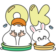 Ghost Community:Ghost Boy & Bunny BunBun Sticker for LINE & WhatsApp | ZIP: GIF & PNG