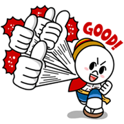 Jump Comics feat. LINE Characters Sticker for LINE & WhatsApp | ZIP: GIF & PNG