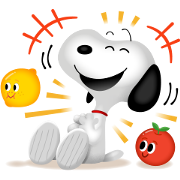 LINE Bubble 2 × Snoopy Sticker for LINE & WhatsApp | ZIP: GIF & PNG