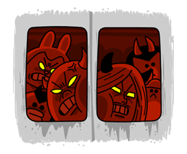 LINE Characters: Devil Version LINE Characters: Devil Version Sticker for LINE & WhatsApp | ZIP: GIF & PNG