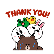 LINE Characters: Friends Altogether! Sticker for LINE & WhatsApp | ZIP: GIF & PNG