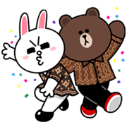 LINE Characters Go to Indonesia! Sticker for LINE & WhatsApp | ZIP: GIF & PNG