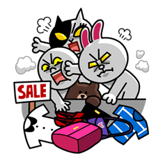 LINE Characters: HOT DEAL SPECIAL LINE Characters: HOT DEAL SPECIAL Sticker for LINE & WhatsApp | ZIP: GIF & PNG