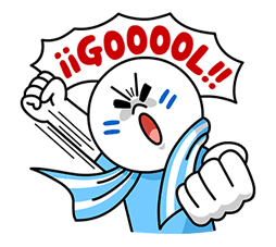 LINE Soccer Fever: Argentina Sticker for LINE & WhatsApp | ZIP: GIF & PNG