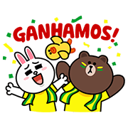 LINE Soccer Fever: Brazil LINE Soccer Fever: Brazil Sticker for LINE & WhatsApp | ZIP: GIF & PNG