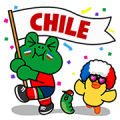 LINE Soccer Fever: Chile Sticker for LINE & WhatsApp | ZIP: GIF & PNG