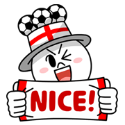 LINE Soccer Fever: England Sticker for LINE & WhatsApp | ZIP: GIF & PNG