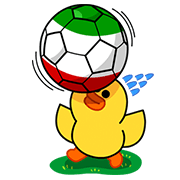 LINE Soccer Fever: Iran Sticker for LINE & WhatsApp | ZIP: GIF & PNG