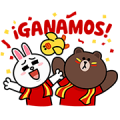 LINE Soccer Fever: Spain Sticker for LINE & WhatsApp | ZIP: GIF & PNG