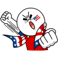 LINE Soccer Fever: USA Sticker for LINE & WhatsApp | ZIP: GIF & PNG