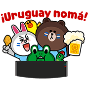 LINE Soccer Fever: Uruguay Sticker for LINE & WhatsApp | ZIP: GIF & PNG