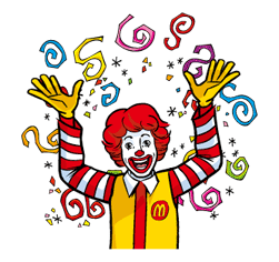 McD Original Characters Sticker for LINE & WhatsApp | ZIP: GIF & PNG