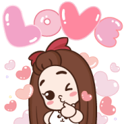 Pukpang Cutie Big Stickers Sticker for LINE & WhatsApp | ZIP: GIF & PNG