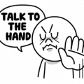 Talkative LINE Characters in English 2 Sticker for LINE & WhatsApp | ZIP: GIF & PNG