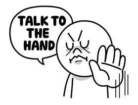 Talkative LINE Characters in English 2 Sticker for LINE & WhatsApp | ZIP: GIF & PNG