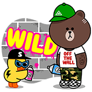 VANS × LINE Characters: Going Wild Sticker for LINE & WhatsApp | ZIP: GIF & PNG
