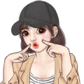 Yuri Sexy Girl (Trending Words) Sticker for LINE & WhatsApp | ZIP: GIF & PNG